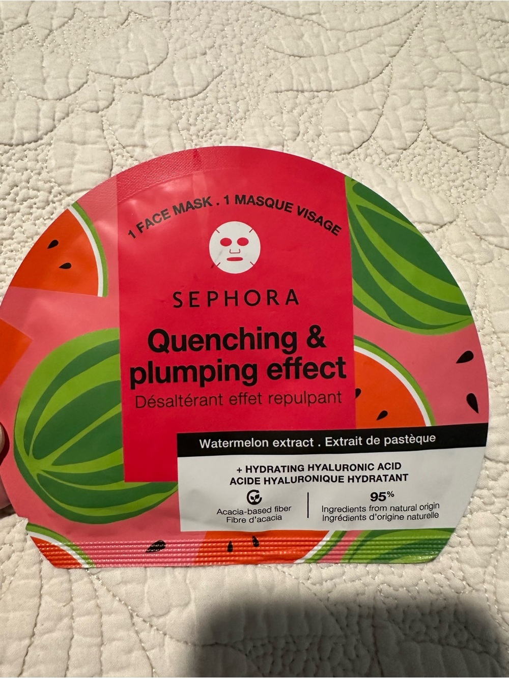 Sephora Quenching & Plumping Face Mask —  (Watermelon Extract)